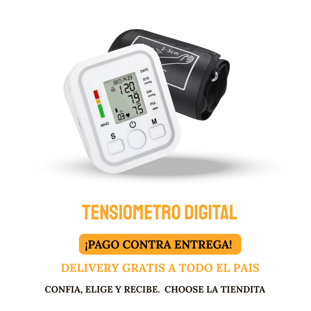 TENSIÓMETRO DIGITAL MÁQUINA PARA TOMAR PRESIÓN ARTERIAL