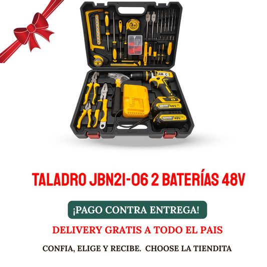 TALADRO JBN21-06 2 BATERÍAS 48V