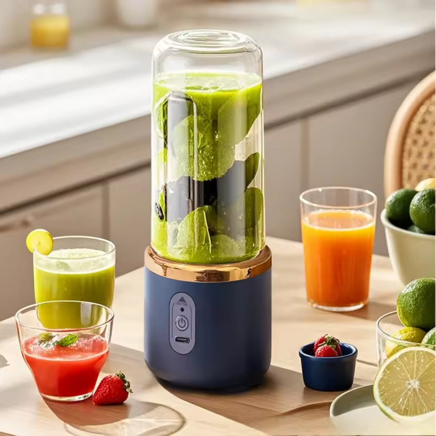 LICUADORA PORTÁTIL, MINI JUGO DE FRUTAS DE 400 ML