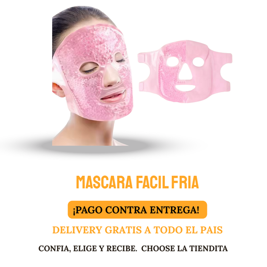 MÁSCARA FACIAL FRÍA PARA OJOS, MÁSCARA FACIAL DE HIELO, COMPRESA FRÍA Y CALIENTE PARA OJERAS, HINCHAZÓN, MIGRAÑAS.