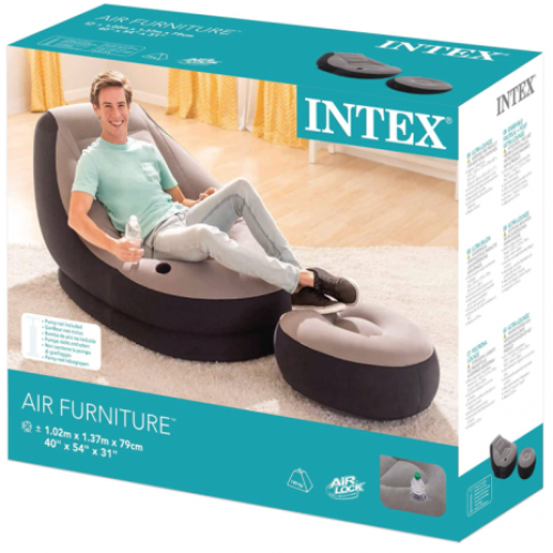 INTEX INFLATABLE CHAIR AND FOOTREST