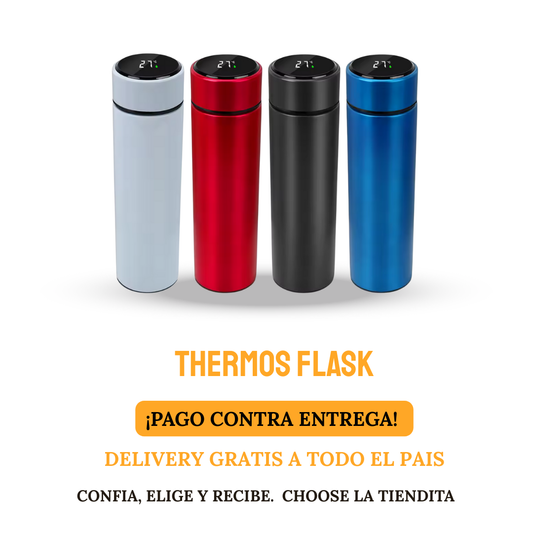 THERMOS FLASK 500 ML LED /BLANCO