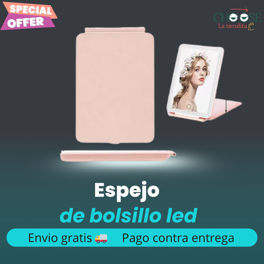 ESPEJO CON LUCES LED DE BOLSILLO