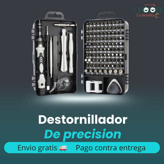 DESTORNILLADOR DE PRECISIÓN 115 EN 1, JUEGO DE HERRAMIENTAS DE REPARACIÓN PROFESIONAL MAGNÉTICAS PARA ELECTRÓNICA.