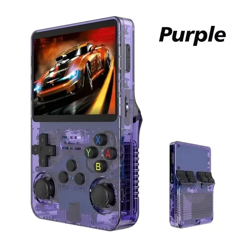 Retro Handheld Video Game Console Linux System 3.5 Inch IPS Screen R35S plus Portable Pocket Video Player 64GB 128GB