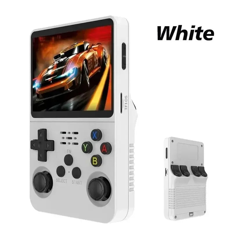 Retro Handheld Video Game Console Linux System 3.5 Inch IPS Screen R35S plus Portable Pocket Video Player 64GB 128GB